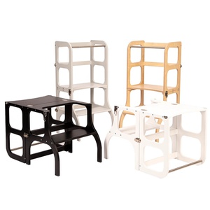 Helferturm-Tisch STEP'n'SIT Ette Tete white silver