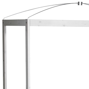 Himmelbett 90x200cm Lifetime whitewash