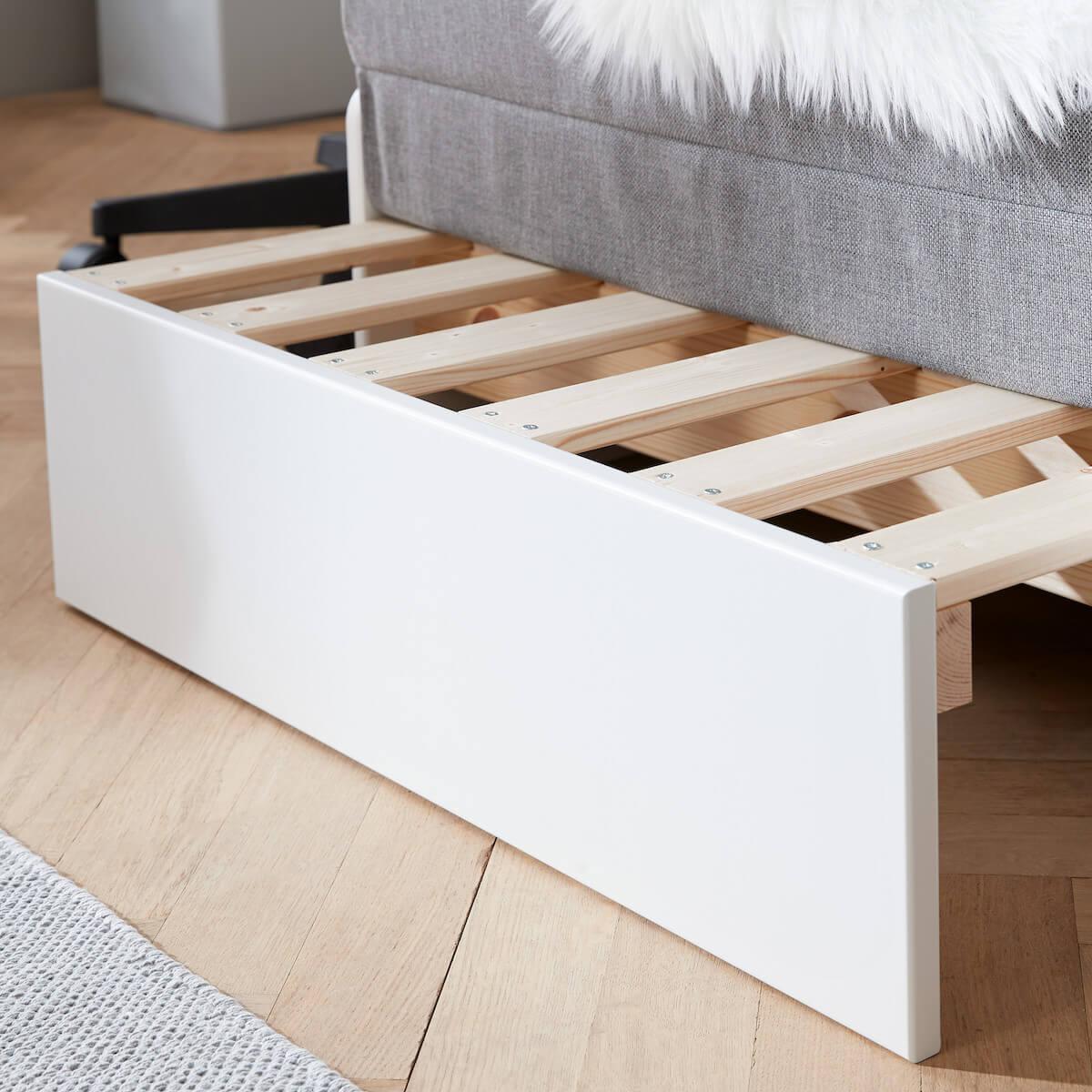 Hochbett 200x90cm casa Click-On Schreibtisch NOR Flexa Eiche-weiß