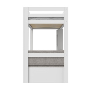 Hochbett 90x200cm ELEMENTS Study & Relax Lifetime weiß