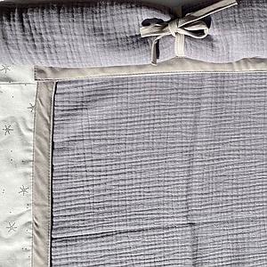 Hochbett-Dach hoch KASVA mit Textilien Bobble grey 