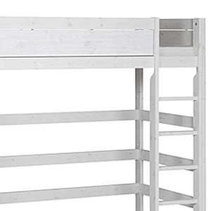Hochbett mit Rollboden gerade Leiter Lifetime whitewash