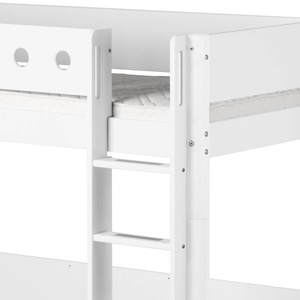 Hochbett mitwachsend 90x200cm WHITE Flexa weiß-weiß