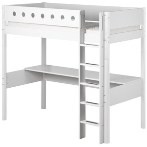 Hochbett mitwachsend 90x200cm WHITE Flexa weiß-weiß