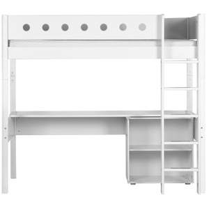 Hochbett mitwachsend 90x200cm WHITE Flexa weiß-weiß