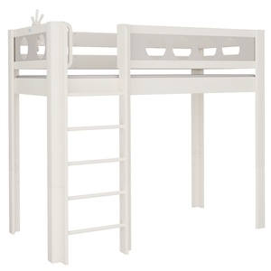 Hochbett Pirat DELUXE de Breuyn geweißt-grau