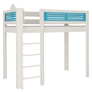 Hochbett Tatü DELUXE de Breuyn geweißt-blau