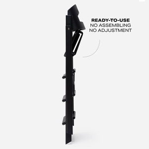 Hochstuhl aus natürlicher Eiche KLAPP Kaos schwarzer