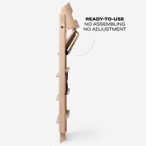 Hochstuhl aus natürlicher Eiche KLAPP Kaos