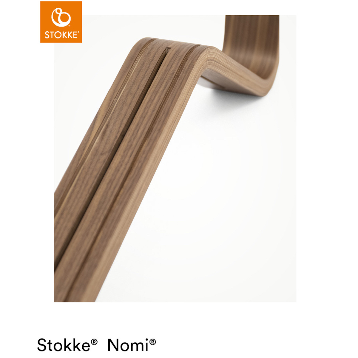Hochstuhl NOMI Stokke Walnuss-weiß