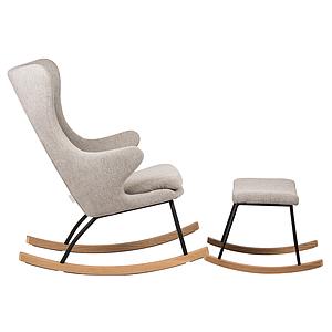 Hocker FOR ROCKER DE LUXE Quax sand grey