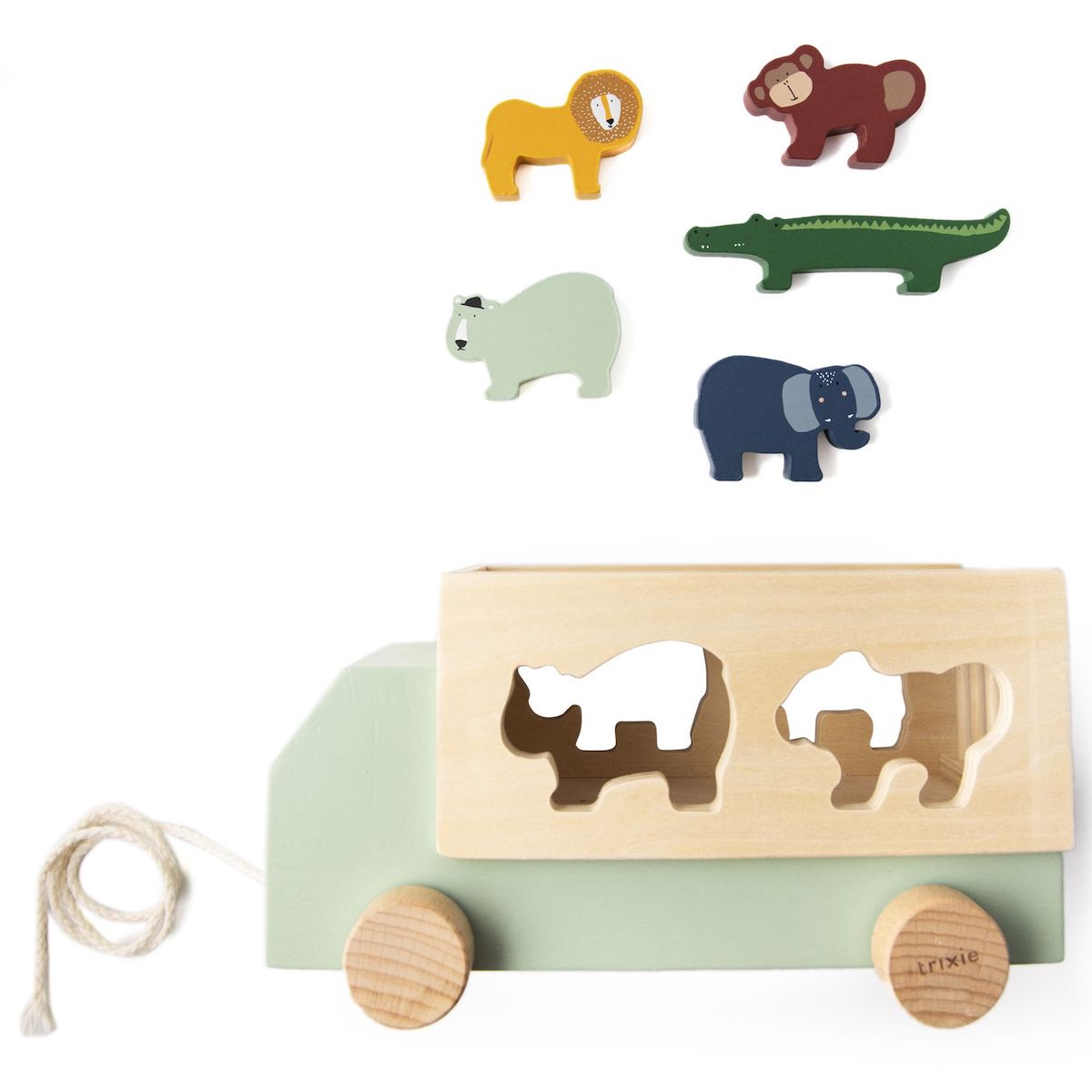 Holz-LKW mit Tieren Trixie