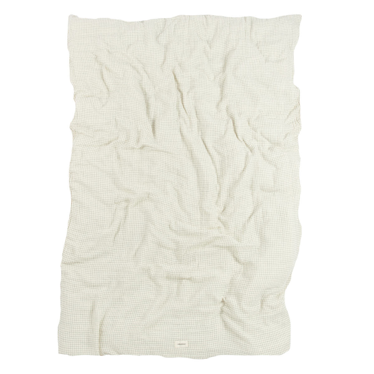 Housse de couette 150x200cm WABI SABI Nobodinoz Blue Grid