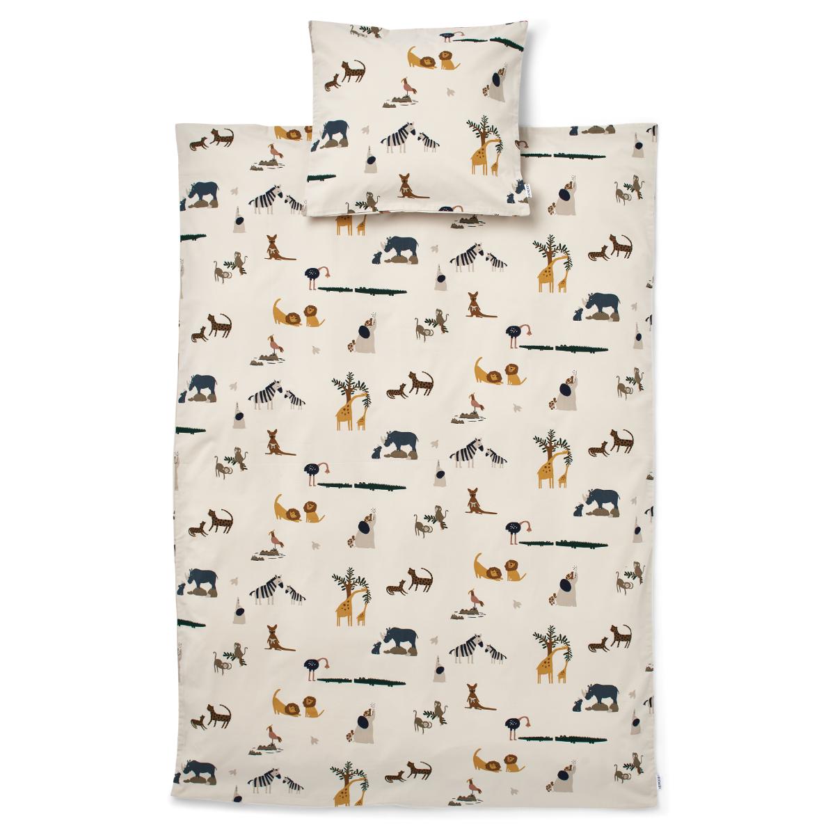 Housse de couette junior 100x140cm INGEBORG Liewood all together sandy 