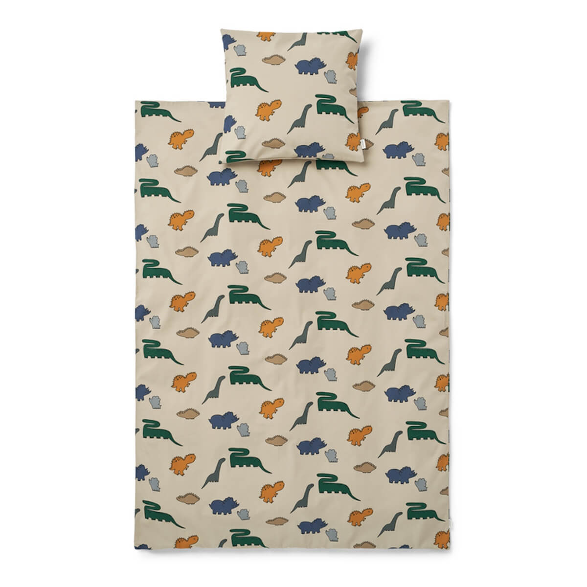 Housse de couette junior INGEBORG Liewood dinosaurs mist