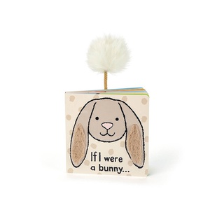 If I Were A Bunny Board Book (Beige) 15cm Jellycat
