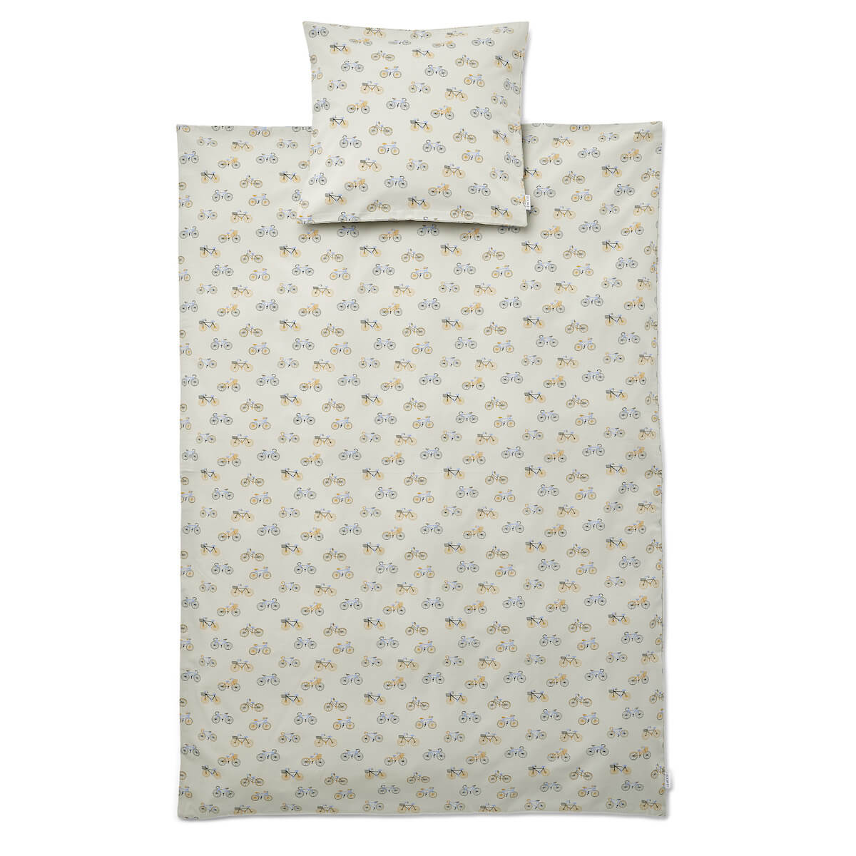 Ingeborg junior bedding print Liewood Bicycle Cloud blue Drop 1/23
