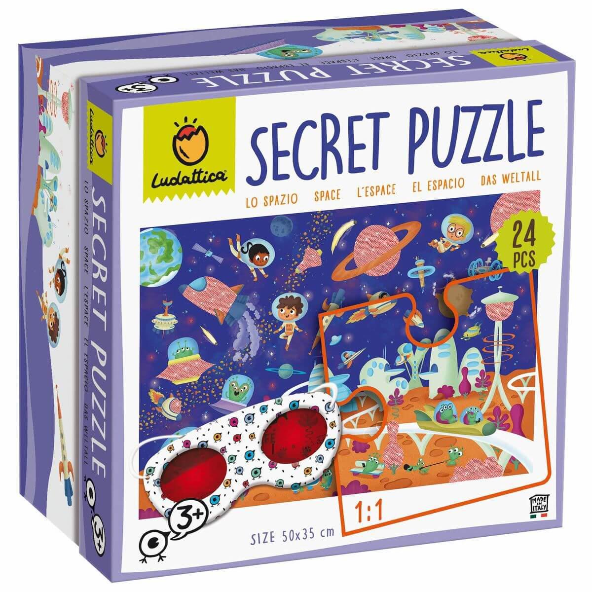 Interaktives Puzzle 24St Der Weltall SECRET Ludattica