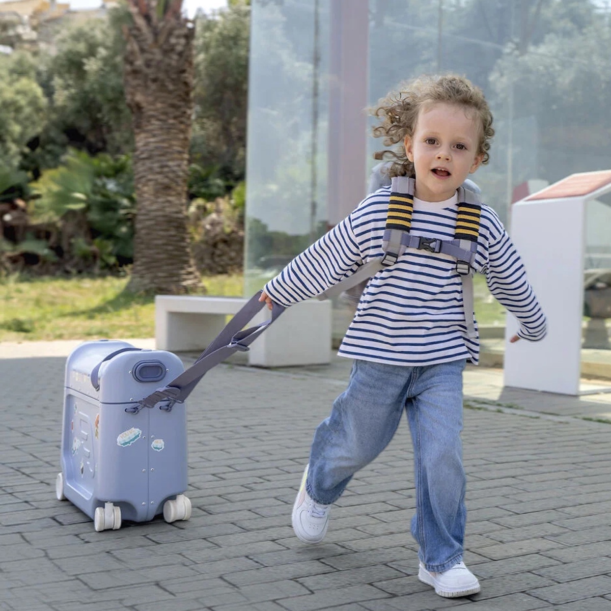 JETKIDS Bettkoffer Sokke Arctic Blue