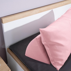 Jugendbett, 120 x 200 cm ohne Matratze und ohne Lattenrost OSCAR Paidi Eiche Nebraska / weiß