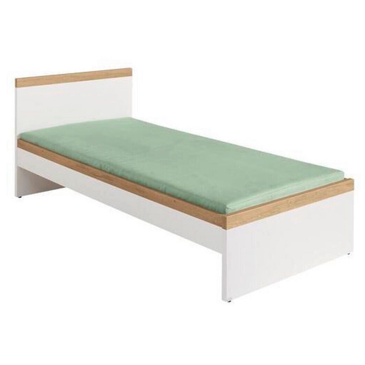 Jugendbett, 90 x 200 cm, ohne Matratze und ohne Lattenrost OSCAR Paidi Eiche Nebraska / weiß
