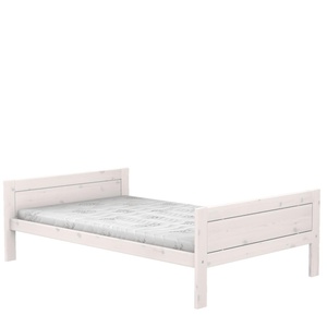 Jugendbett mit Deluxe Lattenrost 120x200cm Lifetime whitewash