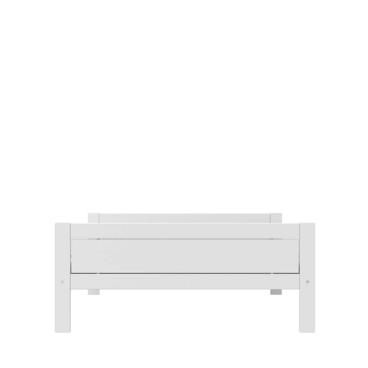 Jugendbett mit Deluxe Lattenrost 140x200cm Lifetime weiß