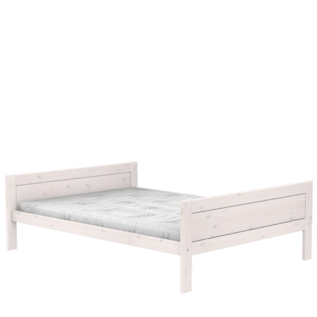 Jugendbett mit Deluxe Lattenrost 140x200cm Lifetime whitewash