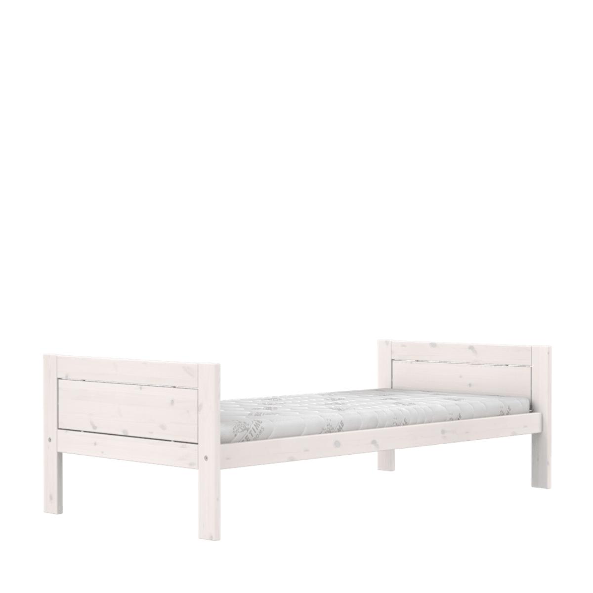 Jugendbett mit Deluxe Lattenrost 90x200cm Lifetime whitewash