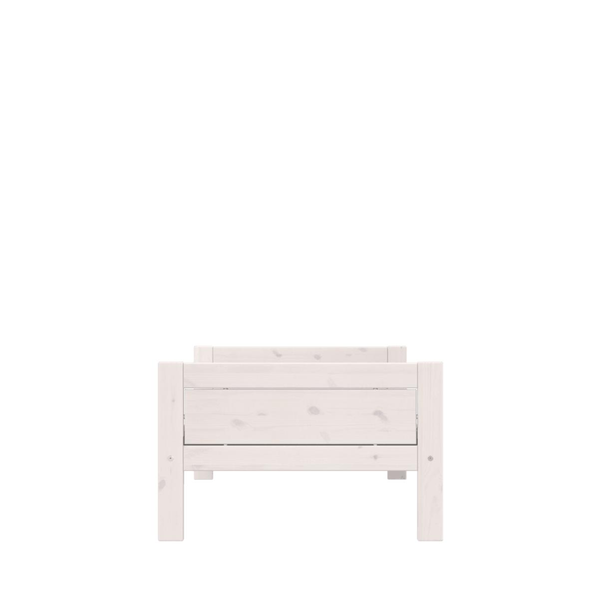 Jugendbett mit Deluxe Lattenrost 90x200cm Lifetime whitewash