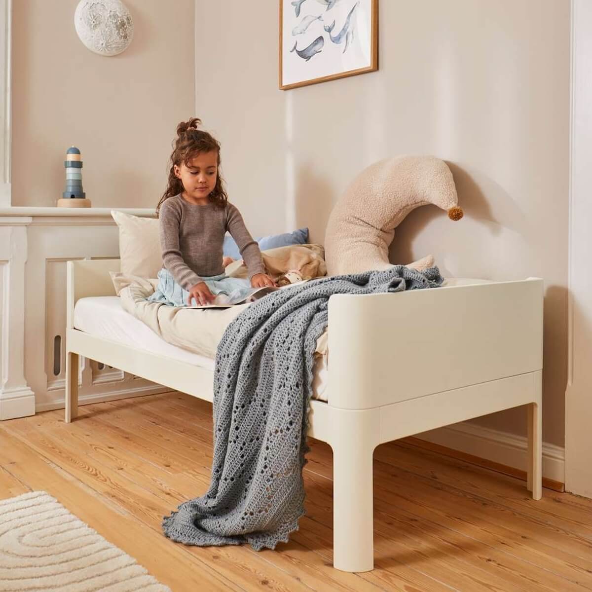 Juniorbett 70x150cm NOVA Flexa Cream white