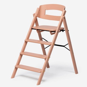 KAOS Klapp Hochstuhl aus Buche, helles Koralle