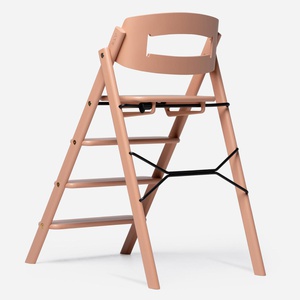 KAOS Klapp Hochstuhl aus Buche, helles Koralle