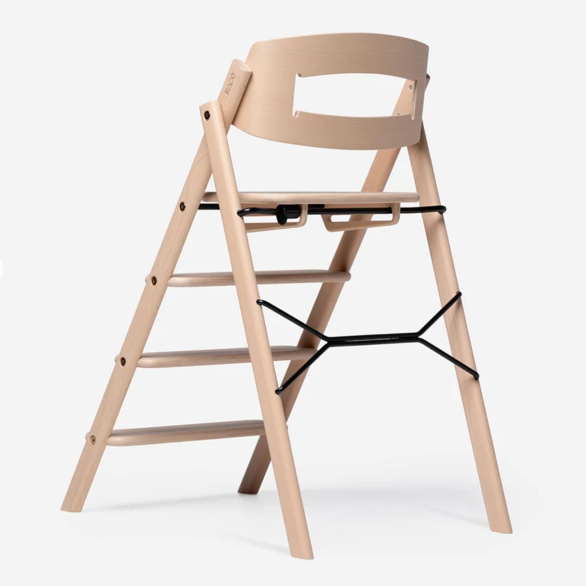 KAOS Klapp Hochstuhl aus naturbelassener Buche