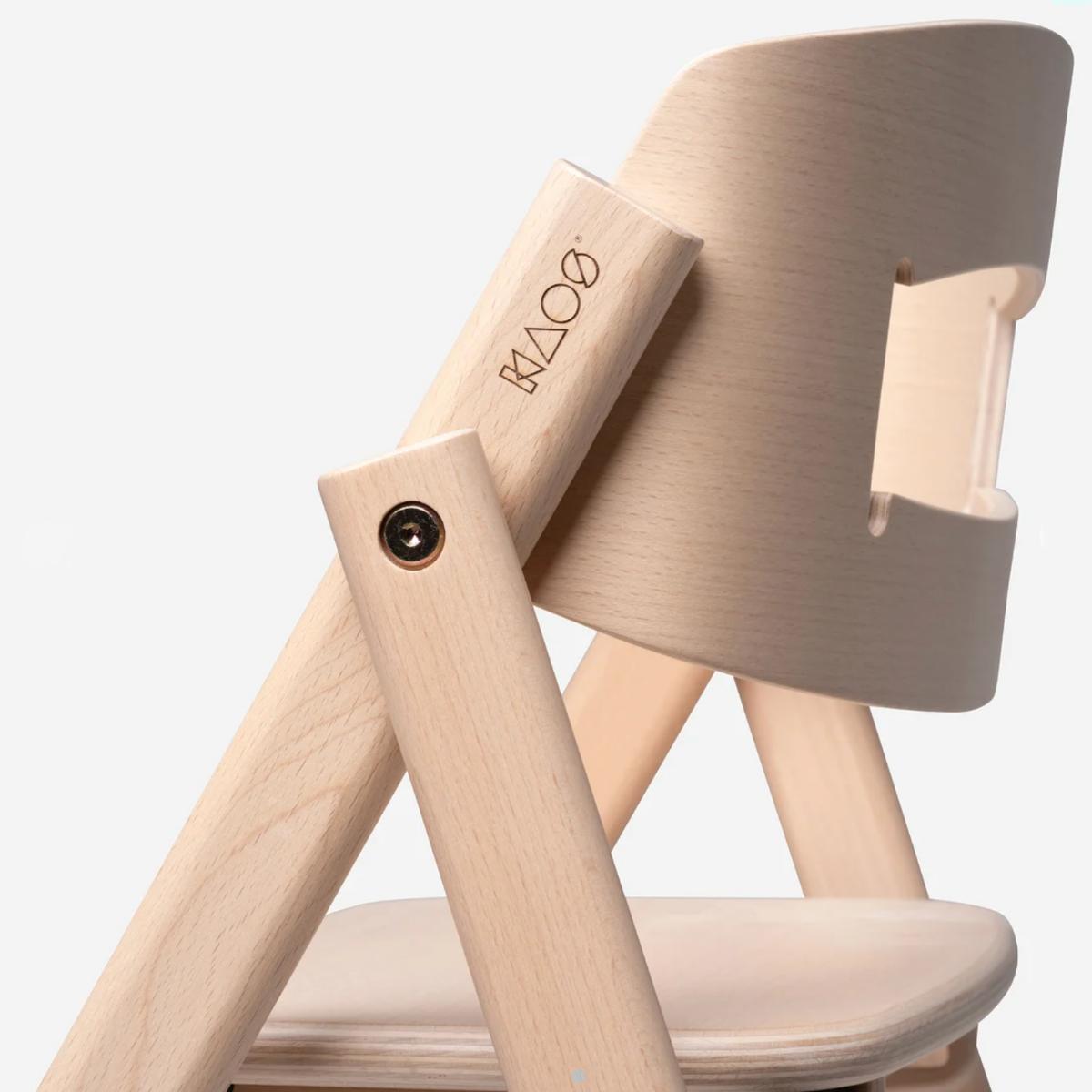 KAOS Klapp Hochstuhl aus naturbelassener Buche