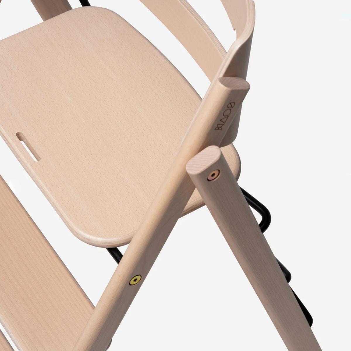 KAOS Klapp Hochstuhl aus naturbelassener Buche