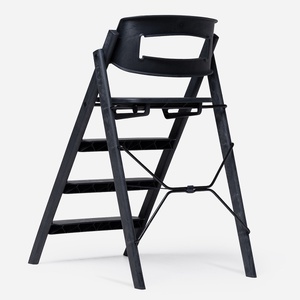 KAOS Klapp Hochstuhl aus recyceltem Kunststoff in Anthrazitschwarz