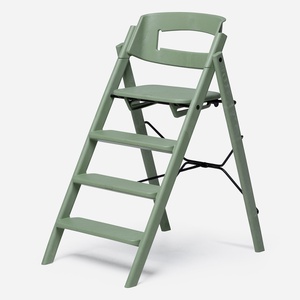 KAOS Klapp mineralgrüner Hochstuhl aus recyceltem Kunststoff