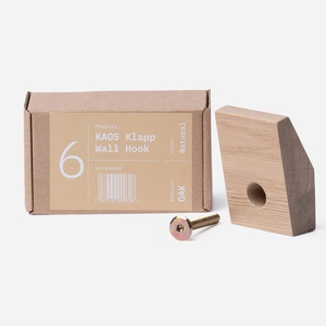 KAOS Klapp Wandhaken aus natürlicher Eiche