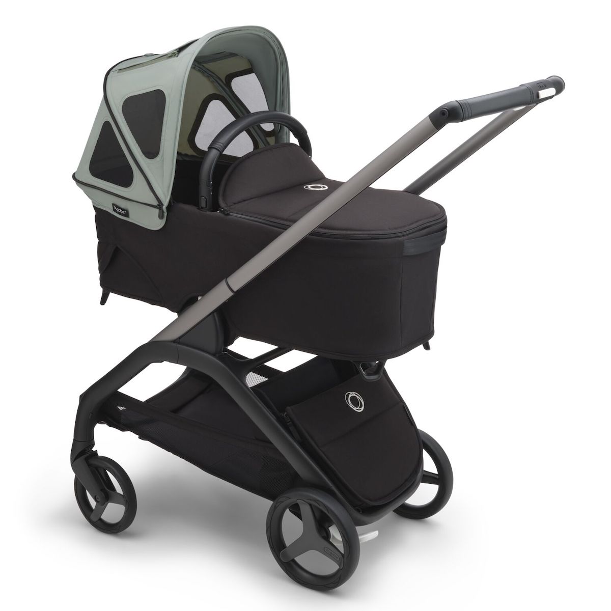 Kappe mit Fenstern Bugaboo Libelle grün pino