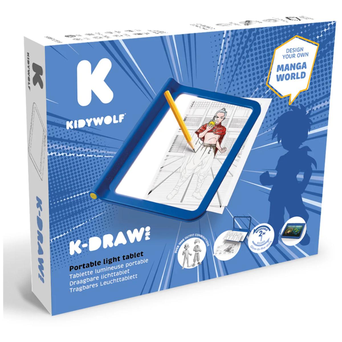 Kidydraw-pro A4 light table 2in1 Kidywolf Blue