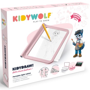 Kidydraw-pro A4 light table 2in1 Kidywolf Pink