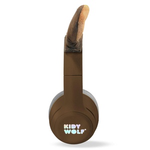 Kidyears Bluetooth headset with magnetic ears 85 dB mode space for SD card jack cable Kidywolf Bear
