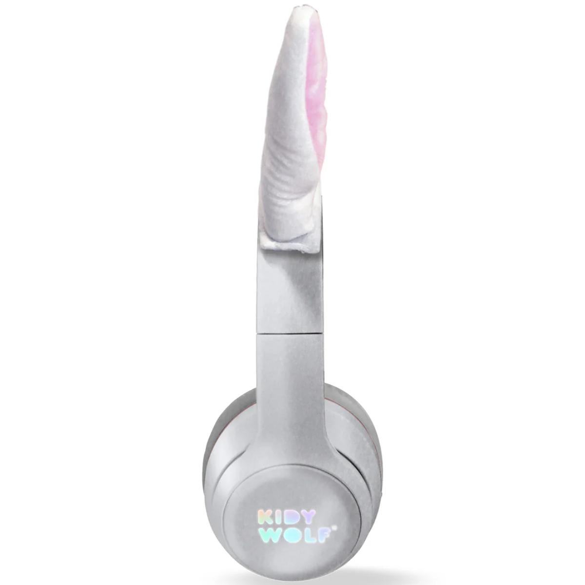 Kidyears Bluetooth headset with magnetic ears 85 dB mode space for SD card jack cable Kidywolf Rabbit