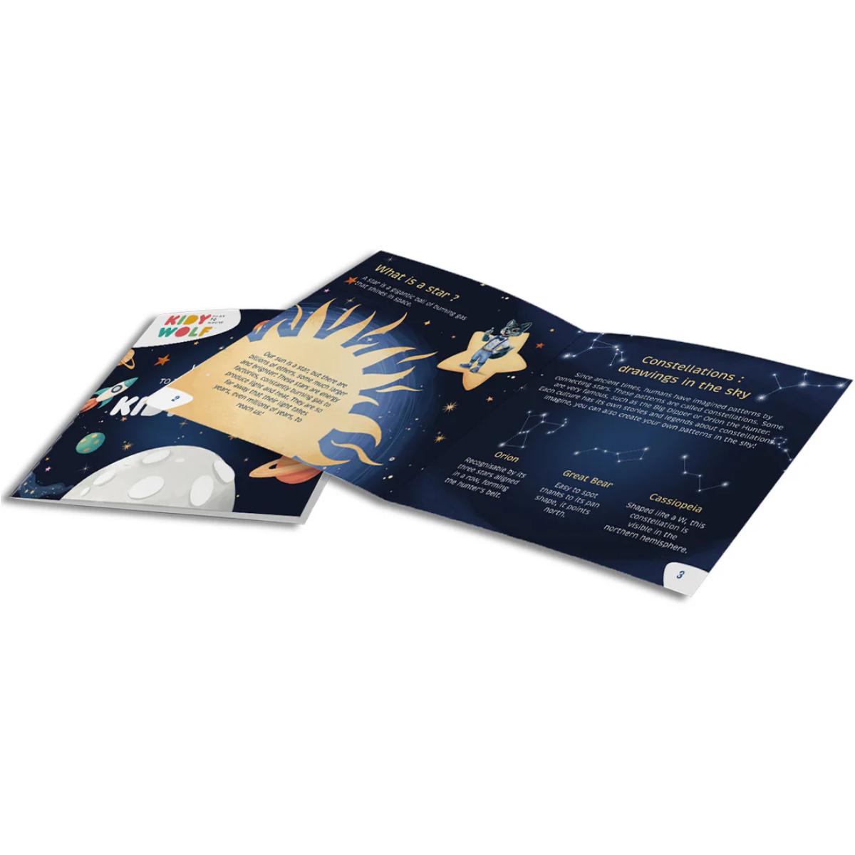 Kidystar HD Planetarium with 6 rotating Discs Kidywolf galaxy