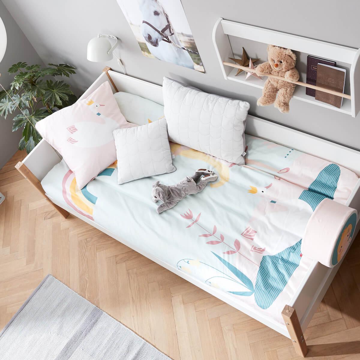 Kinderbett 200x90cm NOR Flexa Eiche-weiß