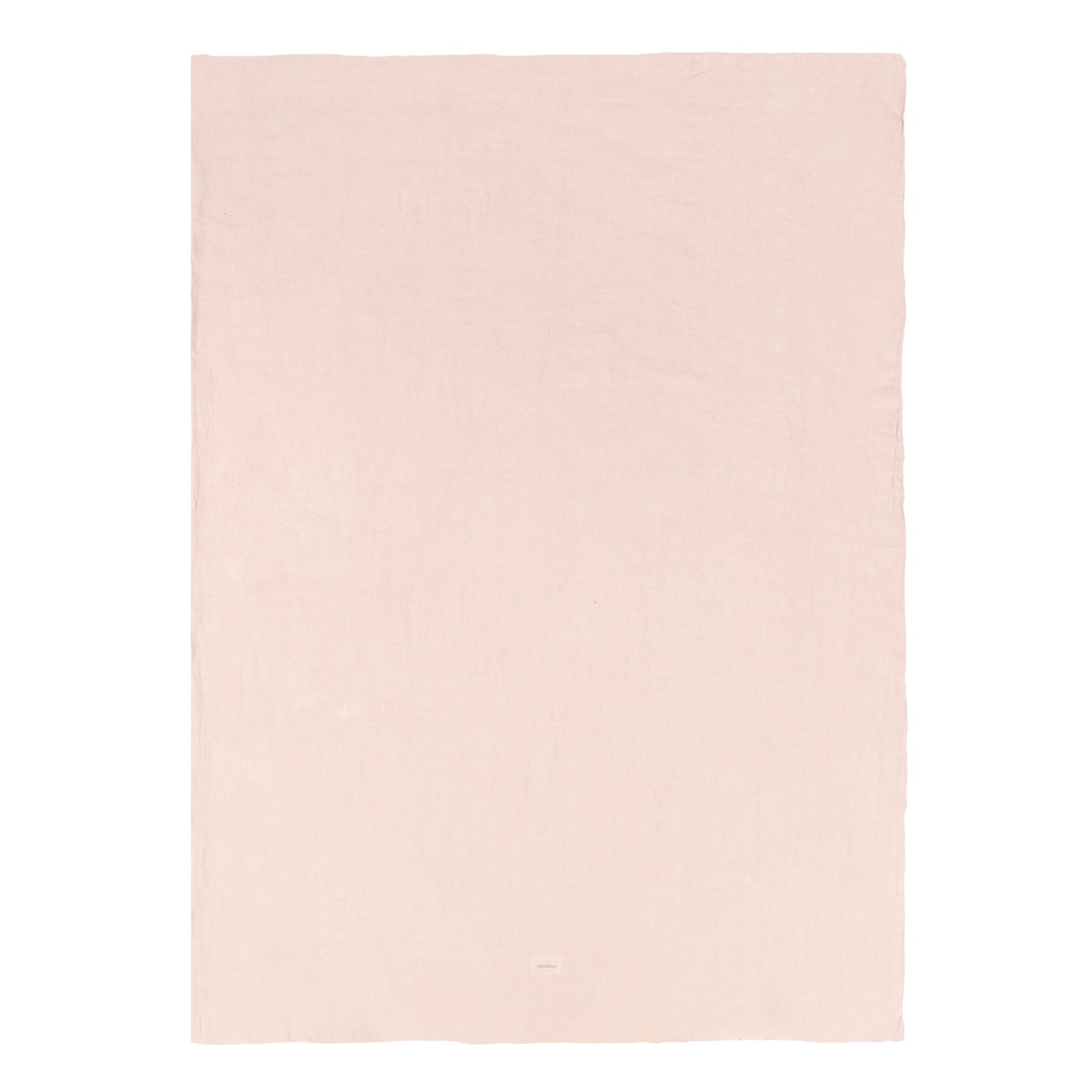 Kinderbettbezug 140x100cm, aus gewaschenem Baumwoll/Leinengemisch, Nobodinoz mauve pink