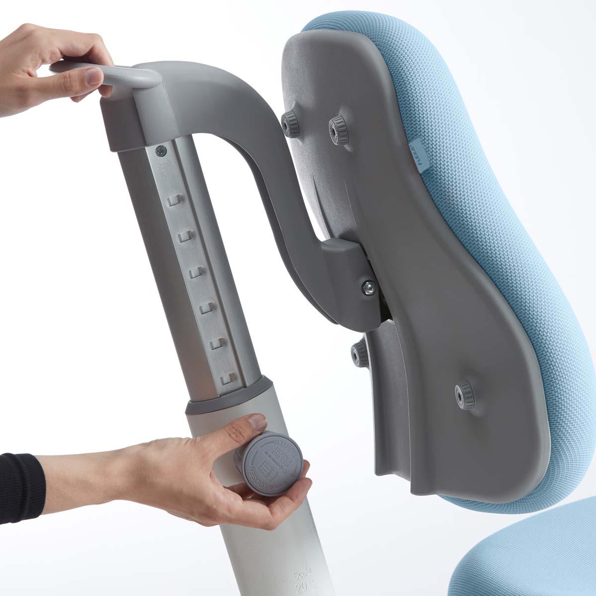 Kinderdrehstuhl 7-12Y VERTO Flexa light blue