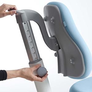 Kinderdrehstuhl 7-12Y VERTO Flexa light blue