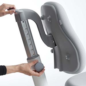 Kinderdrehstuhl 7-12Y VERTO Flexa light grey